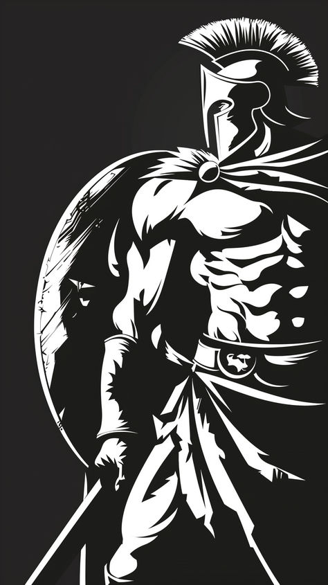 Gladiator Wallpaper, Warriors Pictures, Bike Sticker, Greek Warrior, Graphic Design Infographic, Spartan Warrior, Bike Stickers, Design Infographic, Graffiti Designs