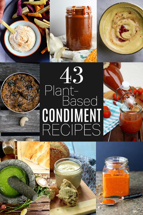 43 Plant-Based Condiment Recipes • beautifulingredient.com Vegan Salad Dressing Recipes, Bbq Sauce Homemade Easy, Creamy Dill Sauce, Vegan Salad Dressing, Vegan Recipes Plant Based, Vegan Dip, Condiment Recipes, Vegan Mayonnaise, Vegan Sauces