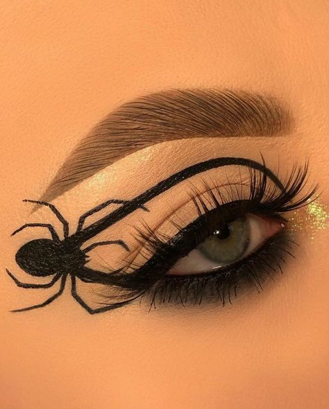 Spiderman Makeup, Maquillage Halloween Simple, Spider Makeup, Holloween Makeup, Cute Halloween Makeup, Makeup Drawing, Halloween Makeup Pretty, Halloween Eye Makeup, Graphic Makeup