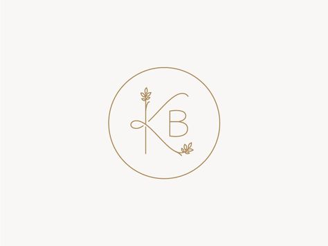 KB Monogram by Maggie Miklasz Loklik Ideas, Kb Monogram, Kb Logo, Personal Logo Inspiration, Logo K, Submark Logo, Logos Vintage, Floral Logo Design, Engagement Mehndi Designs