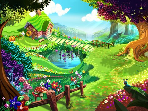 free graphics   cartoon  farmers garden   | Fairy garden by shkshk7 on DeviantArt Fairy Garden Background, Disney Castle Drawing, Cartoon Garden, Fairy Cartoon, Castle Drawing, Garden Background, Fairy Wallpaper, Disney Background, Cartoon Flowers