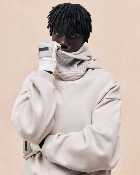 ESSENTIALS The Fall 2023 Collection | Lookbook | Fear of God The Cool Hour, Fear Of God Essentials, Fall Essentials, 2023 Collection, Fear Of God, Modern Wardrobe, Mock Neckline, Fall 2023, Mens Streetwear