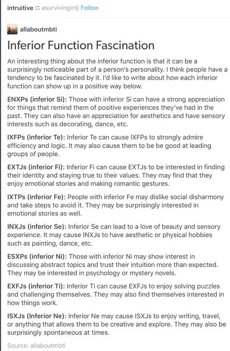 ISTJs inferior function Mbti Inferior Functions, Cognitive Functions Mbti, Mbti Functions, Briggs Personality Test, Istp Personality, Meyers Briggs, Infp Personality Type, Cognitive Functions, Intp Personality