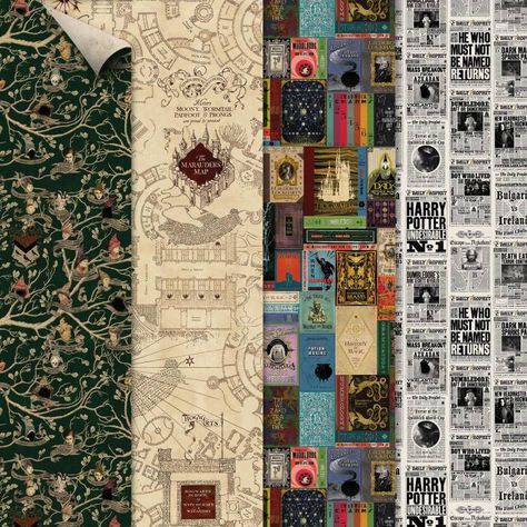 Minalima Wallpaper, Adult Harry Potter Bedroom, Adult Harry Potter, Harry Potter Themed Bedroom, Harry Potter Themed Room, Library Wallpaper, A History Of Magic, Hogwarts Library, Harry Potter Bedroom