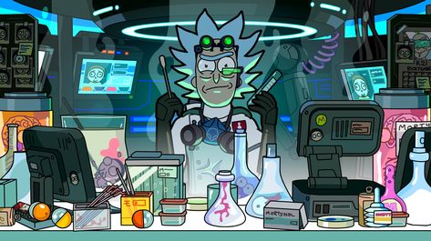 Animal Laboratory, Rick And Morty Aesthetic, Pocket Mortys, Rick And Morty Wallpaper, Morty Wallpaper, Learn To Tattoo, 3d Film, Labs Art, Randy Cunningham