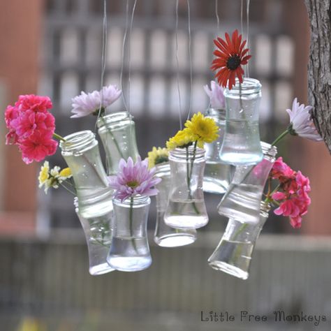 10 Awesome Ways to Reuse Glass Jars - Refresh Living Glass Bottle Decor, Rustic Outdoor Decor, Diy Wind Chimes, Spice Bottles, Glass Bottles Decoration, Outdoor Diy Projects, Glass Bottle Crafts, Old Spice, Pretty Decor