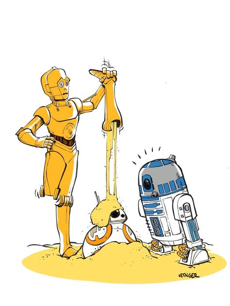 C3po Fanart, R2d2 Fanart, Brian Kesinger, Star Wars Painting, Star Wars 7, Science Fiction Artwork, Star Wars R2d2, Star Wars Love, Sith Lord