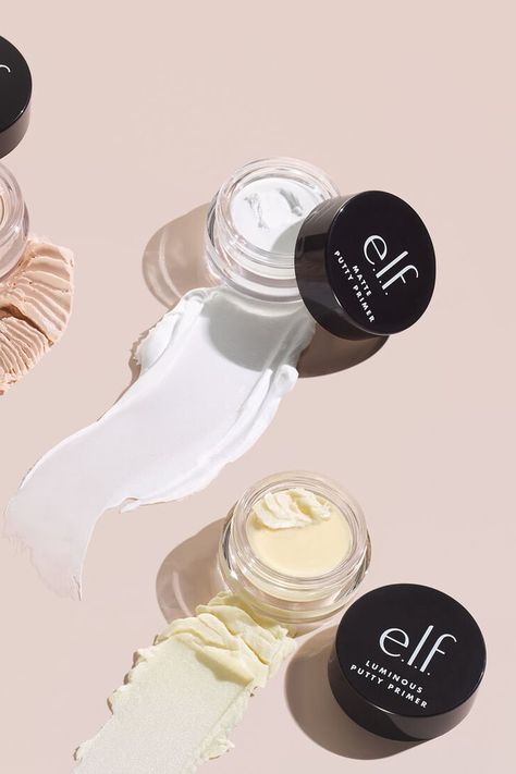 How to Use e.l.f. Cosmetics Putty Primer as Eyeshadow Primer Elf Luminous Putty Primer, Elf Putty Primer, Eyelid Primer, Elf Primer, Eyeshadow Crease, Oily Eyelids, Putty Primer, Popsugar Beauty, Eyeshadow Primer