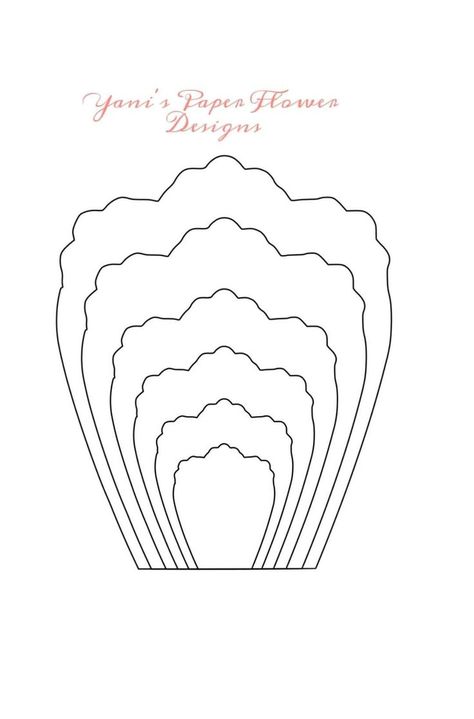 Paper Flower Printable Templates, Flower Petal Template, Crepe Paper Flowers Diy, Flower Templates Printable, Paper Flower Patterns, Paper Flower Art, Paper Flower Template, Handmade Flowers Paper, Crepe Paper Flowers