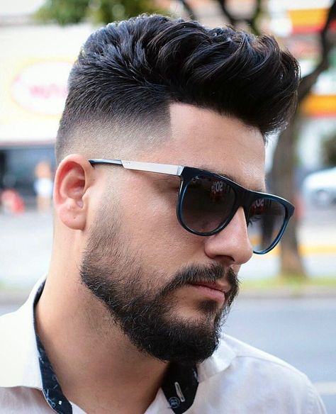 100 Trending Haircuts for Men for 2023 | Haircut Inspiration Faux Hawk Haircut, Brunette Hair Trends, Hawk Haircut, Medium Fade Haircut, Black Men Hair, Beard Logo Design, Haircut Designs For Men, Haircut Design, Mens Hairstyles With Beard