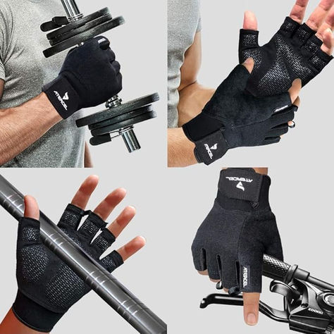 ATERCEL Workout Gloves for Men and Women, Exercise Gloves for Weight Lifting, Cycling, Gym, Training, Breathable and Snug fit Women Exercise, Bicycle Gloves, Hand Exercises, Gym Gloves, Lifting Straps, Gloves For Men, Workout Gloves, Motorcycle Gloves, Wrist Support