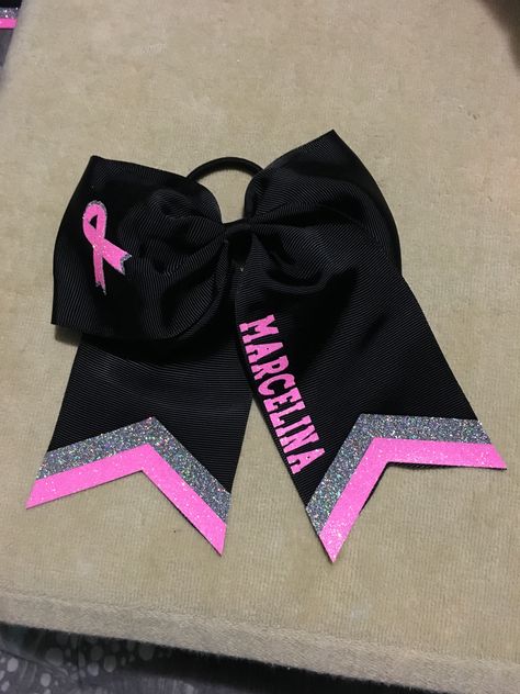 Pink Out Cheer Bows, Cheer Director, Cheer Bow Ideas, Pink Cheer Bow, Volleyball Hair Bows, Pink Cheer Bows, Cheer Bows Diy, Dig Pink, Bows Ideas