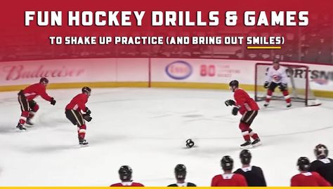 Hockey Drills For Kids, Hockey Diy, Hockey Practice, Ice Games, Hockey Drills, Warm Up Games, Hockey Kids, Youth Hockey, Hockey Training