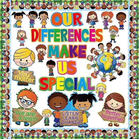 Diversity bulletin board set for the classroom #bulletinboard #classroomdiversity #inclusiveclassroom #backtoschool Diversity Classroom Theme, Equality And Diversity Display Board, Diversity Classroom Decor, Diversity Bulletin Board Elementary, Diversity Bulletin Board Ideas, Cultural Diversity Poster, Multicultural Bulletin Board, Inclusive Classroom Decor, Diversity Display