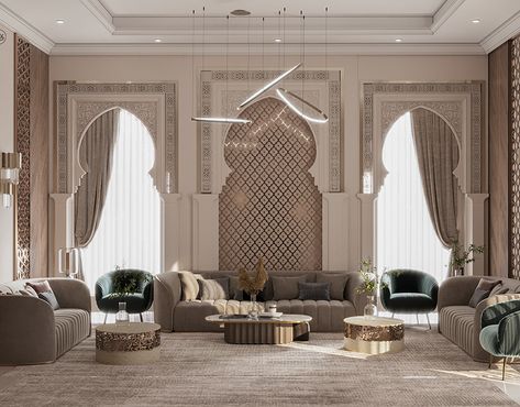 ISLAMIC RECEPATION IN UAE :: Behance Majles Design, Islamic Interior, Islamic Interior Design, Arabic Design, Architecture Interior Design, Autodesk 3ds Max, Architecture Interior, Freelancing Jobs, Interior Architecture Design