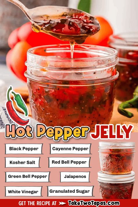 How to Make Homemade Pepper Jelly Dr Pepper Jelly, How To Make Pepper Jelly, Best Pepper Jelly Recipe, Homemade Pepper Jelly, Dipping Sauces For Chicken, Hot Pepper Jelly, Homemade Spice Mix, Pepper Jelly, Quick Appetizers