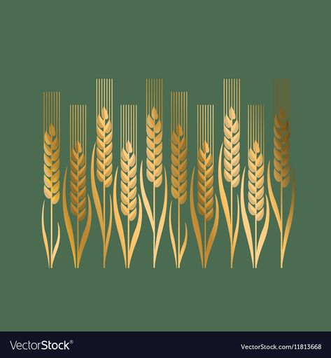 Wheat Illustration, Wheat Art, Wheat Vector, Whiskey Logo, Bread And Roses, Book Of Ruth, Art Nouveau Style, People Illustration, Visiting Cards