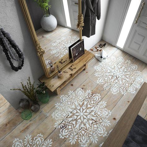 Floor Stencils - Floor Painting Stencils - StencilsLAB – StencilsLAB Wall Stencils Star Wall Stencil, Wall Stencil Nursery, Mandala Wall Stencil, Large Wall Stencil, Patchwork Tiles, Stylish Bedroom Design, Stencil Painting On Walls, Boho Mandala, Mandala Stencils