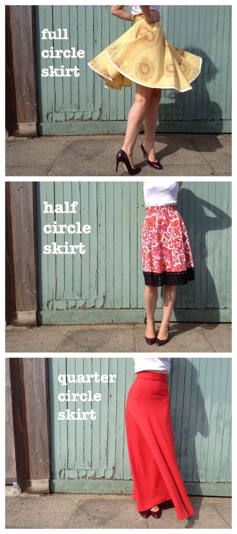 True Blue Me & You: DIYs for Creatives — DIY Full Circle Foolproof Skirt Tutorial from By... Quarter Circle Skirt, Circle Skirt Calculator, Diy Circle Skirt, Circle Skirt Tutorial, Circle Skirt Pattern, By Hand London, Circle Skirts, Skirt Tutorial, Trendy Sewing