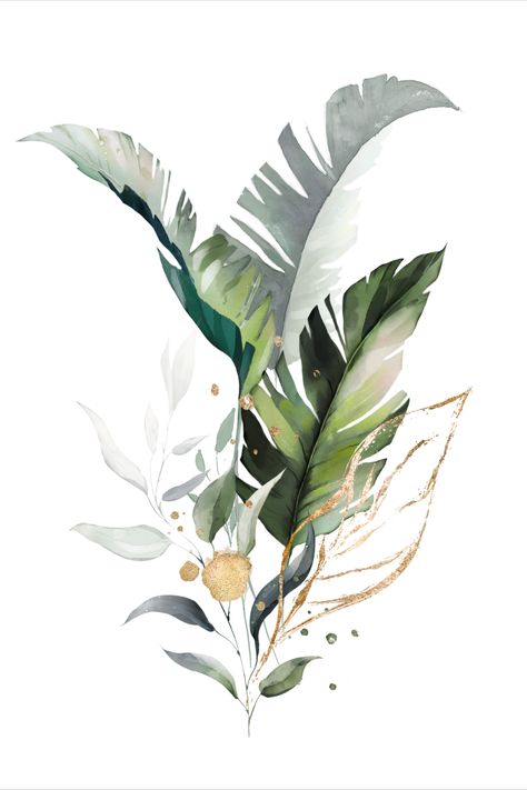 You can download and print it directly after purchase. Popular Artwork, Framed Botanical Prints, Plant Art Print, Botanical Art Prints, בר מצווה, 수채화 그림, Watercolor Leaves, Plant Art, Botanical Wall Art