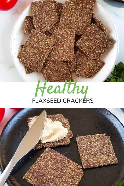 Keto Flaxseed Crackers, Protein Crackers Recipe, Flaxseed Crackers Recipes, Flax Seed Crackers Recipe, Flax Crackers Recipe, Flaxseed Water, Homemade Crackers Healthy, Hummus Crackers, Raw Crackers