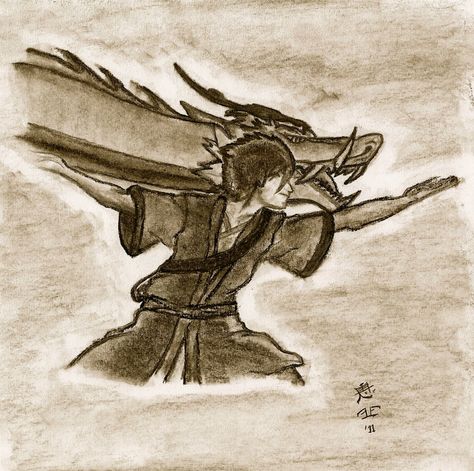 Subject: Zuko (Dancing Dragon for the masters Ran and Shaw) - Avatar  Medium: Charcoal  Date: September 16, 2011 Avatar The Last Airbender Art, Sketch Painting, Charcoal Drawing, Dragon Tattoo, Avatar The Last Airbender, The Last Airbender, Avatar, Moose Art, Art Reference