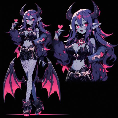 Bat Girl Oc, Outfits Drawing, Neon Colour Palette, Girl Oc, Bat Girl, Capcom Art, Roleplay Characters, Monster Concept Art, Game Character Design