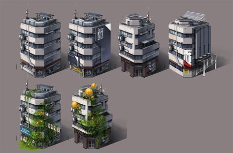 Sci Fi House, Cyberpunk Building, Scifi Building, Sci Fi Building, Sci Fi Architecture, Futuristic Building, Future Buildings, Sci Fi City, Sci Fi Environment