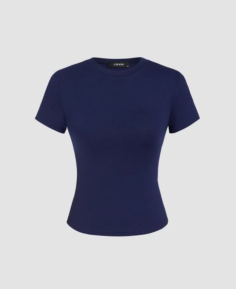 Navy Clothes, Dark Blue Top, Dark Blue Shirt, Navy Blue Shirt, Outfit Png, Navy Blue Top, Navy Blue Shirts, Stockholm Fashion, It Fits