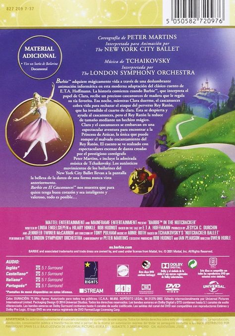 Barbie en el cascanueces [DVD] #en, #Barbie, #el, #DVD Rosa Barbie, Poster Layout, Landscape Poster, Barbie Collection, Box Set, Blu Ray, Dvd, Animals