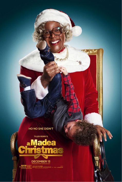 Ho no she DIDN'T!  New teaser poster for Tyler Perry's A Madea Christmas - Starts December 13!  #HoHoHo Madea Christmas Movie, Madea Christmas, Madea Movies, Tyler Perry Movies, Tyler Perry, Christmas Albums, Love Movie, New Poster, Great Movies