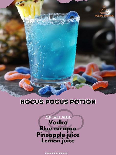 Jungle Juice Halloween Recipe, Hocus Pocus Shake, Vodka Jungle Juice, Easy Halloween Mixed Drinks, Halloween Jungle Juice Recipe Alcoholic, Halloween Drinks With Vodka, Sweet Alcoholic Drinks Easy, Fun Halloween Drinks Alcohol, Mixed Drinks Alcoholic Halloween