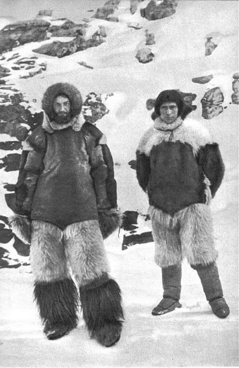 Peter Freuchen and Knud Rasmussen Peter Freuchen, Alaskan Dog, Arctic Explorer, Arctic Explorers, Inuit People, Caspar David Friedrich, United Airlines, British Library, Samara