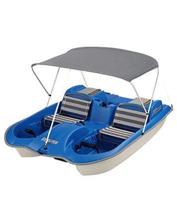 Laguna 5 Seater Pedal Boat with Canopy - Sun Dolphin Boats Bass Fishing Boats, Pedal Boats, Pedal Boat, Paddle Wheel, Lake Boat, Paddle Boat, Water Adventure, Sport Boats, Sport Fishing