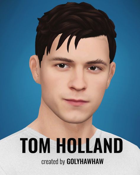 Sims4 Celebrity Cc, Celebrity Sims 4 Cc, Tom Holland Hair, Sims 4 Men Clothing, Sims 4 Hair Male, Sims 4 Traits, Hair Male, Play Sims 4, Sims 4 Body Mods