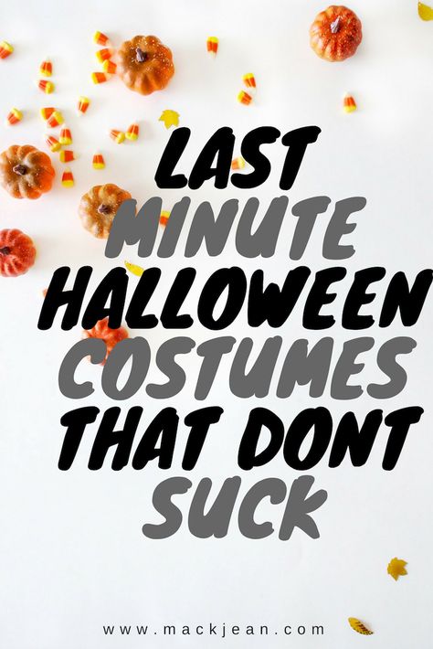 Costumes that aren't super lame or super sexy that are perfect for everybody! Easy costumes that you can get from Amazon Prime or putting pieces together from your own closet! #EasyHalloweenCostumes #DIYCostumes #LastMinuteCostumes Last Minute Halloween Costume Ideas, Halloween Outfit Ideas, Last Minute Halloween Costume, Last Minute Halloween, Last Minute Costumes, Last Minute Halloween Costumes, Easy Costumes, Easy Halloween Costumes, Halloween Outfit