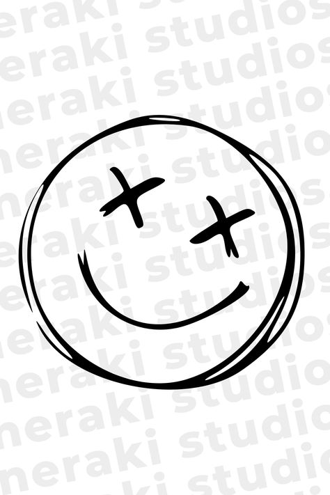 Smiley Face SVGCrossed Eyes Smiley Face SVGSmile SVGEmoji svg Digital Download SVGPNGJPG Zip contains SVGPNGJPG compressed filesOriginal file previewed in select colorshoweverSVGs may be altered and customized to your desired color/sizeUse these files to create decalsshirt designsstickersmany more**All contents will be delivered ELECTRONICALLY (NO PHYSICAL PRODUCT/SHIPPING)** Smiley Face With X Eyes Tattoo, X Eyes Smiley Face, Smile Face Tattoo, Free Smiley Faces, Crossed Eyes, Emoji Tattoo, Smiley Face Tattoo, Smile Svg, Emoji Svg