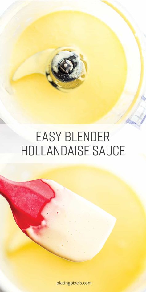 Easy Blender Hollandaise Sauce (with video) Blender Hollandaise Sauce, Blender Hollandaise, Easy Cream, Hollandaise Sauce, Vegetarian Paleo, Sauce Recipe, Paleo Gluten Free, Cream Cheese, Sauce