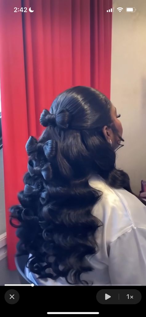 Frontal Hairstyles, Wand Curls, Half Up Half Down, Half Up, Hair Inspo, Girl Hairstyles, Hairstyles, Hair Styles, Hair