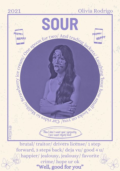 Sour- Olivia Rodrigo- poster- music poster- room poster Olivia Rodrigo Aesthetic Prints, Poster Prints Olivia Rodrigo, Olivia Rodrigo Poster Aesthetic Room, Sour Olivia Rodrigo Poster, Olivia Rodrigo Poster, Sour Olivia Rodrigo, Olivia Core, Printable Wall Collage, Polaroid Posters