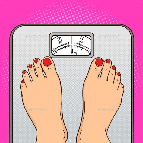 Woman feet on the floor scales pop art style vector illustration.Comic book style imitation. Vintage retro style. Conceptual illus Beauty Standards Illustration, Beauty Standards Art, Scales Illustration, Telegram App, Body Image Art, Illustration Comic, Sun Projects, A Level Art Sketchbook, Scale Drawing