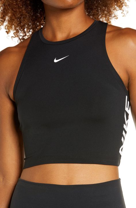 Nike Pro Dri-FIT Crop Tank available at #Nordstrom Superstar Outfit, Nike Pro Fits, Sports Outfits, Fitness Wear Outfits, Practice Outfits, Fitness Wear, Gym Clothes, Cute Comfy Outfits, Sporty Outfits