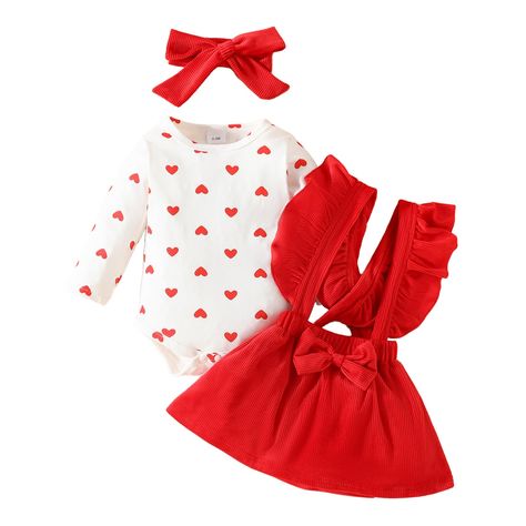 PRICES MAY VARY. MATERIAL: The baby girl valetines outfit is made of high quality cotton blend, soft, stretch, breathable and comfortable WELL MADE FABRIC: The baby girl valentines dress is soft, stretchable, breathable, skin friendly and long lasting Feature: long sleeve, crew neck, heart print, sleeveless overalls, my first valentines day baby girl outfit, baby girl valentines day outfit, baby girl valentines day dress, baby girl valentines day outfit, my first valentines day baby girl outfit, Overall Skirt Outfit, Valentines Day Clothes, Baby Girl Valentines Day, Girls Valentine Dresses, Girl Valentines, Day Clothes, Corduroy Overall, Overall Skirt