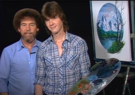 STEVE Ross is known as the only son of legendary painter Bob Ross. Like his father, Steve also went on to become a professional artist who some say might even be better than the legendary painter himself. Who is Bob Ross’ son Steve? Born August 1, 1966, Steve, 55, grew up surrounded by his father’s […] Guy Painting, Bob Ross Youtube, Bob Ross Art, Paint Program, Clouds Mountains, English Today, Mountains And Trees, Bob Ross Paintings, The Joy Of Painting