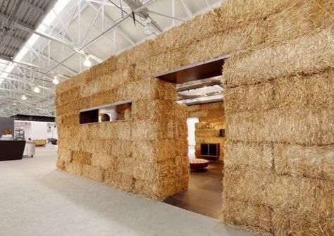 http://inhabitat.com/hedge-an-amazing-san-francisco-art-space-made-of-straw-bales/ Straw Bale House, Straw Bales, San Francisco Art, Exhibition Stand Design, Wheat Straw, Loft Spaces, Exhibition Stand, Stand Design, Design Museum