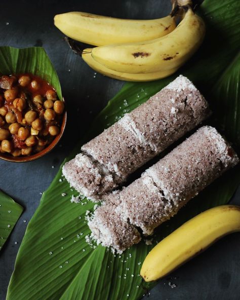 My Hunger Diaries on Instagram: “I honestly don’t know which the better combination is - puttu and kadala curry or puttu and pazham. Guess I should have a bit of both! .…” Puttu Kadala Photography, Puttu Kadala Curry, Kerala Pictures, Kitchen Shoot, Kadala Curry, Kerala Snacks, Kerala Cuisine, Food Background Wallpapers, Food Reference