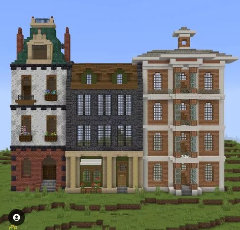 Minecraft 1800s City, Villa Minecraft, Minecraft Modern City, Minecraft City Buildings, Minecraft Modern, Minecraft City, Minecraft Plans, Minecraft Construction, Minecraft House Designs