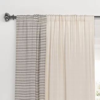 Opalhouse Curtains : Target Black And Beige Curtains, Curtains Over Sliding Glass Door, Black And White Curtains, Playroom Curtains, Curtains For Nursery, Nursery Blackout Curtains, Short Window Curtains, Black Out Curtains, Curtain Inspiration