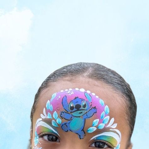 Stitch Face Paint, Bubble Braids, Kids Face Paint, Glitter Tattoo, Super Busy, Facepaint, East London, Painting For Kids, Stitch Design