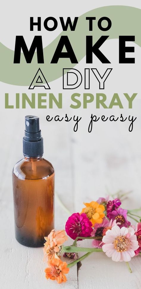 Easy and all natural recipe for a DIY linen spray that you can whip up in a few minutes! Smells amazing using essential oils and will leave your home and linens fresh and smelling so good. #naturalcleaningrecipes #diycleaning #homemaker #homemaking Fresh Linen Spray Essential Oils, Diy Linen Spray Essential Oils, Essential Oil Bed Spray, Homemade Linen Spray, Linen Spray Recipe, Linen Spray Essential Oils, Diy Linen Spray, Make Your House Smell Amazing, Natural Cleaning Recipes